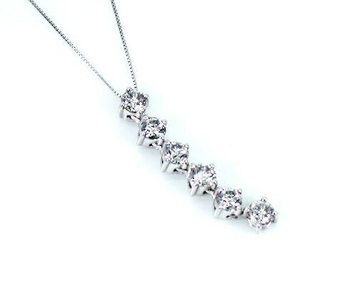ペンダント　ネックレス　ダイヤモンド　1ct　18金　ホワイトゴールド　K18　WG　アイライン　レディース　アクセサリー　ジュエリー　ギフト　tv61112　ダイヤ 102,245円
