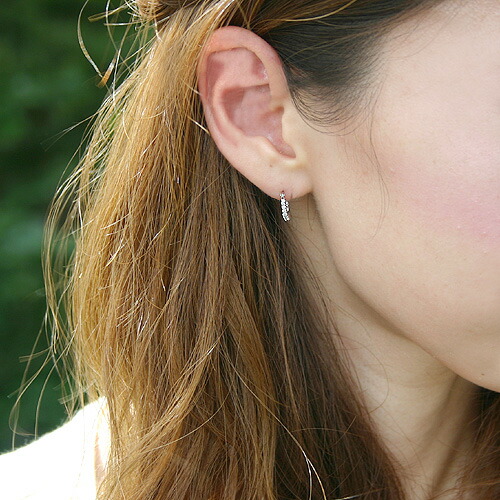 ピアス　イヤリング　ダイヤモンド　0.2ct　18金　ホワイトゴールド　ピンクゴールド　K18　WG　PG　エタニティ　クロッシング　レディース　アクセサリー　ジュエリー　ギフト　22456　ダイヤ_2