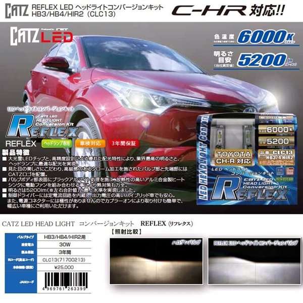 FET CATZ　CLC13 REFLEX LEDヘッドライト用コンバージョンキット HB3/HB4/HIR2用【お取り寄せ商品】【LEDバルブ ヘッドライト ヘッドランプ HID ディスチャージ】の通販は