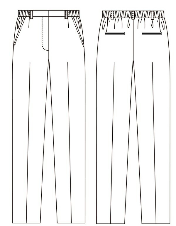 FOLK FP65312-9 nuovo レディース 脇後ゴムニットパンツ ブラック 5〜23号 フォーク ヌーヴォ 【お取り寄せ製品】【女性用 事務服 営業 受付嬢 リクルート スーツ】