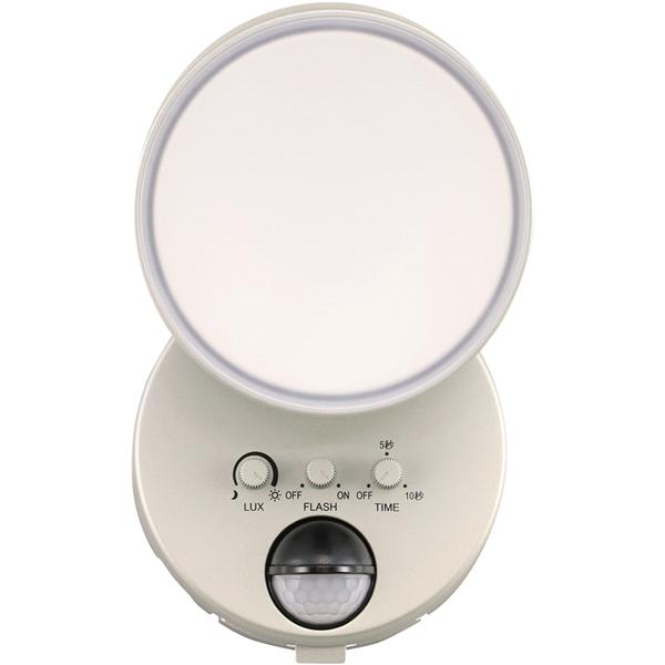 DSLD05SD1S　LEDセンサーライト　1灯型　ソーラー電池式　ホワイト　DXアンテナ　デルカテック　お取り寄せ商品　ライト　防犯センサーライト_1