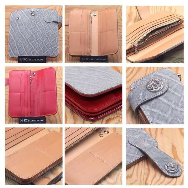 【全色欠品中】【送料無料(沖縄・離島を除く)】KC s  ケーシーズ   KPW127　アリゾナ フローラル ライダースウォレット エレファント KPW-127【お取り寄せ商品】【ケイシイズ/LEATHER CRAFT/長財布】