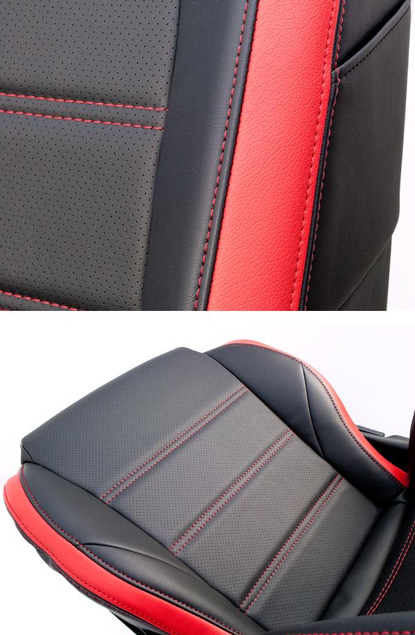 G'BASE　GSC-001　ダイハツ　コペン LA400K専用　オリジナルシートカバー　ブラック×レッド【送料無料(北海道・沖縄・離島を除く)】【メーカー直送品】【同梱／代引不可】シートカバー