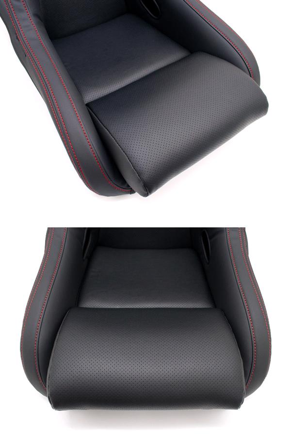 JSC-007　JADE スタイリッシュシートカバー RECARO RS-GEモデル用　1脚分　ブラック×レッドステッチ【送料無料(北海道・沖縄・離島を除く)】【メーカー直送品】【同梱／代引不可】シートカバー　レカロ_1