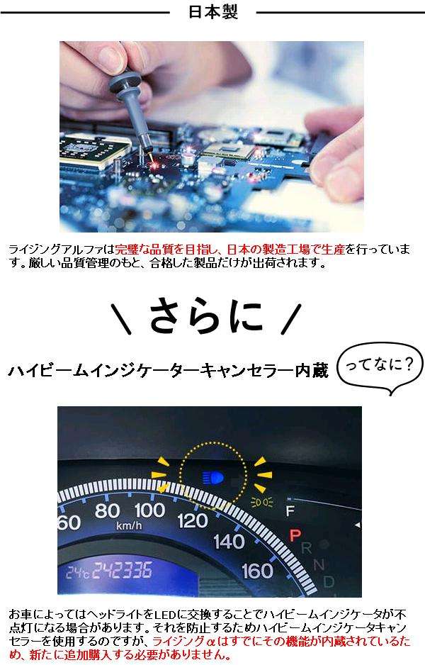 スフィアライト　SRACH4060-02　LEDヘッドライト RIZINGアルファ H4 Hi/Lo 6000K 12V用 日本製 2年保証【お取り寄せ商品】LED ヘッドランプ　バルブ_7