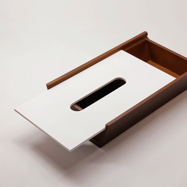 木製ボックスティッシュケース  ハンドメイド 試作品 002 木製ボックスティッシュケース ハンドメイド 試作品 002