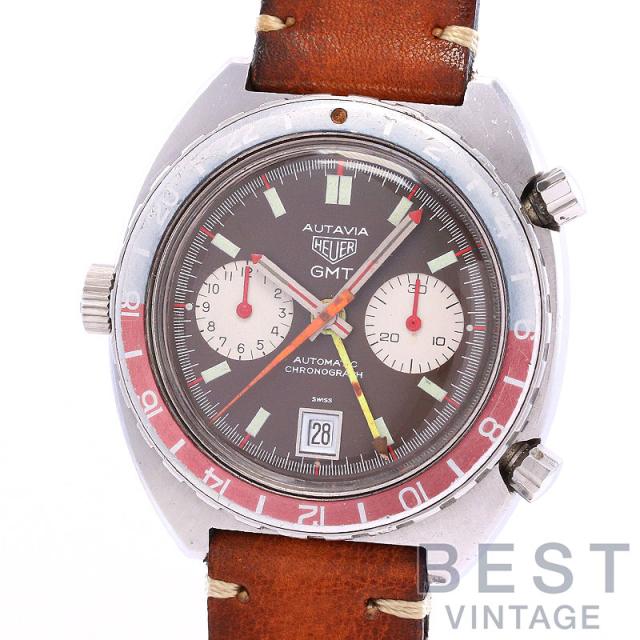 【中古】HEUER AUTAVIA GMT 1163 2nd EXECUTION ホイヤー オータヴィア GMT 1163 マークII 1163の通販は 545,600円