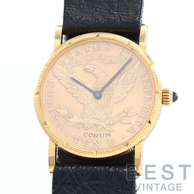 【中古】CORUM COIN WATCH 1883 10 DOLLARS LIBERTY HEAD TYPE 3 WITH MOTTO コルム コインウォッチ 1883 10ドル リバティヘッド タイプ3 ウィズ モットー -の通販は腕時計レディース
