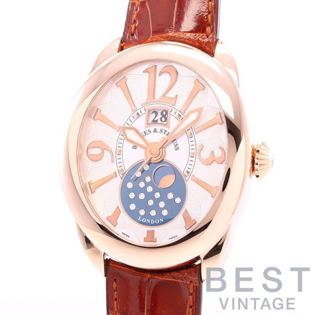 【中古】BACKES&STRAUSS REGENT 1609 BIG DATE MOON PHASE バックス&ストラウス リージェント 1609 ビッグデイト ムーンフェイズ RE.4452.MA 1609.ADの通販は