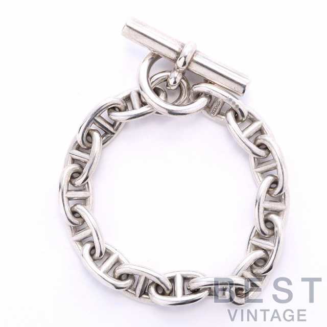【中古】HERMES CHAINE D’ANCRE BRACELET MM 15PIECES エルメス シェーヌダンクル モアイヤンモデル 15コマ -の通販は