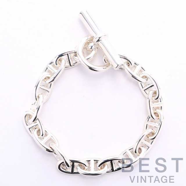 【中古】HERMES CHAINE D’ANCRE BRACELET MM 17PIECES エルメス シェーヌダンクル モアイヤンモデル 17コマ -の通販は