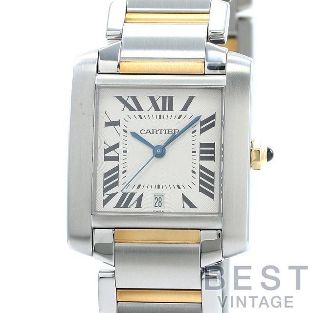 【中古】CARTIER TANK FRANCAISE LARGE MODEL カルティエ タンクフランセーズ LM W51005Q4