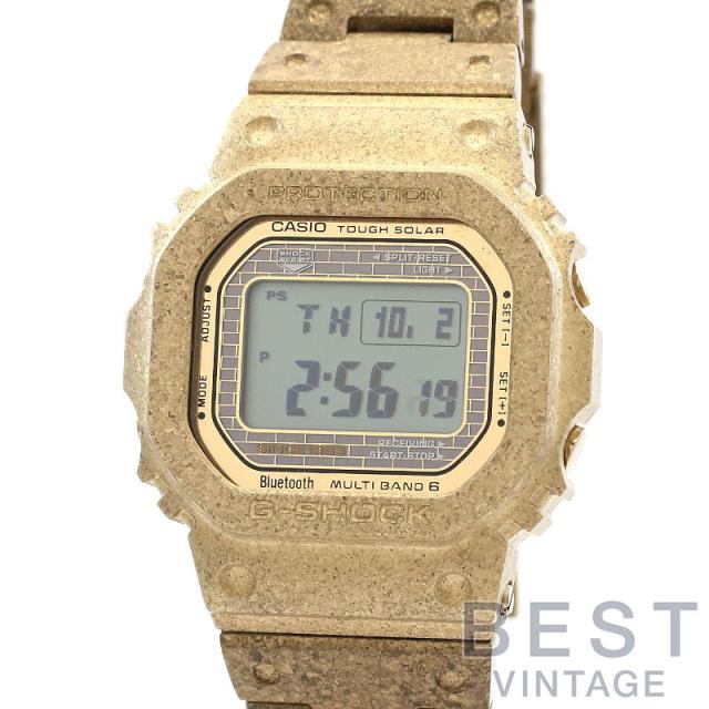 【中古】CASIO G-SHOCK 40TH ANNIVERSARY RECRYSTALLIZED SERIES カシオ Gショック フルメタル 5000シリーズ 40周年限定 GMW-B5000PG-9JR