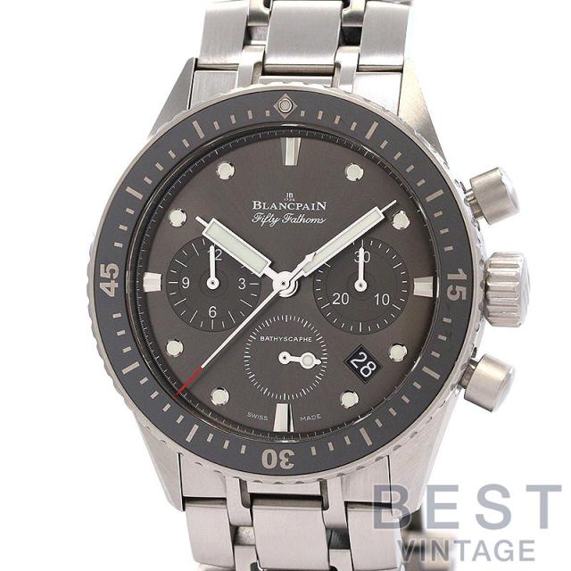 【中古】BLANCPAIN FIFTY FATHOMS BATHYSCAPHE CHRONOGRAPH FLYBACK ブランパン フィフティ ファゾムス バチスカーフ クロノグラフ フライバック 5200-1110-70B (N05200O011010N070B) 651,200円