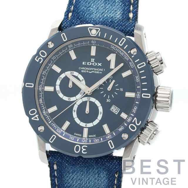 【中古】EDOX CHRONO OFFSHORE 1 エドックス クロノオフショア1 10221-3BU3-BUIN3-D