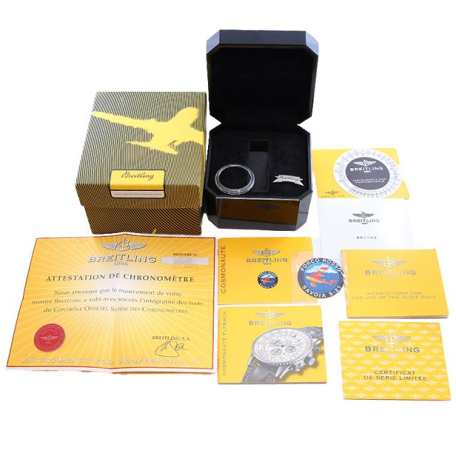【中古】BREITLING NAVITIMER COSMONAUTE FLYBACK PORCO ROSSO ブライトリング ナビタイマー コスモノート フライバック ポルコロッソ A2232208/B612/423A (A222BPRNP)_8