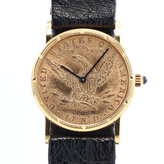 【中古】CORUM COIN WATCH 1883 10 DOLLARS LIBERTY HEAD TYPE 3 WITH MOTTO コルム コインウォッチ 1883 10ドル リバティヘッド タイプ3 ウィズ モットー -の通販は