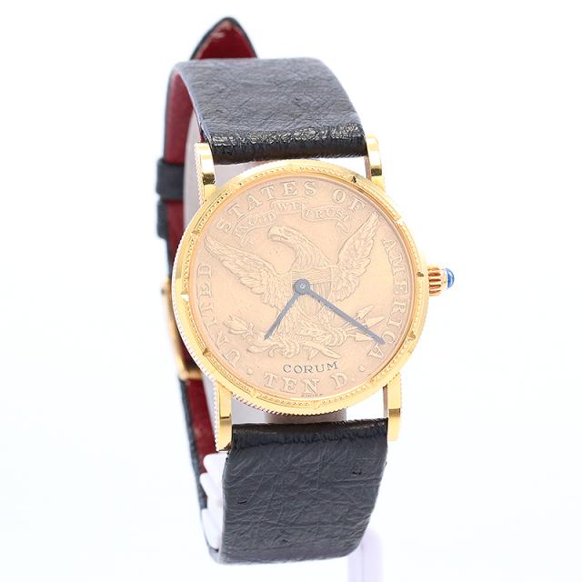 【中古】CORUM COIN WATCH 1883 10 DOLLARS LIBERTY HEAD TYPE 3 WITH MOTTO コルム コインウォッチ 1883 10ドル リバティヘッド タイプ3 ウィズ モットー -の通販は