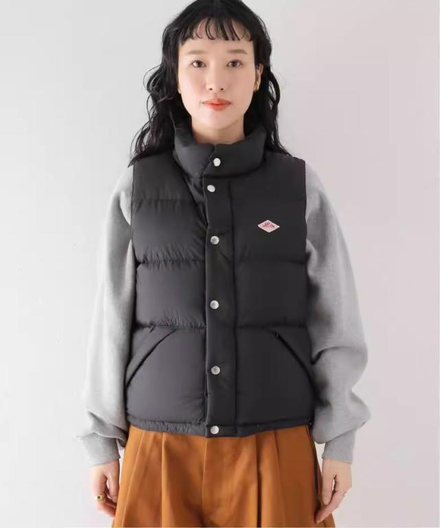 美品]DANTON ダウンベスト 黒 Lサイズ