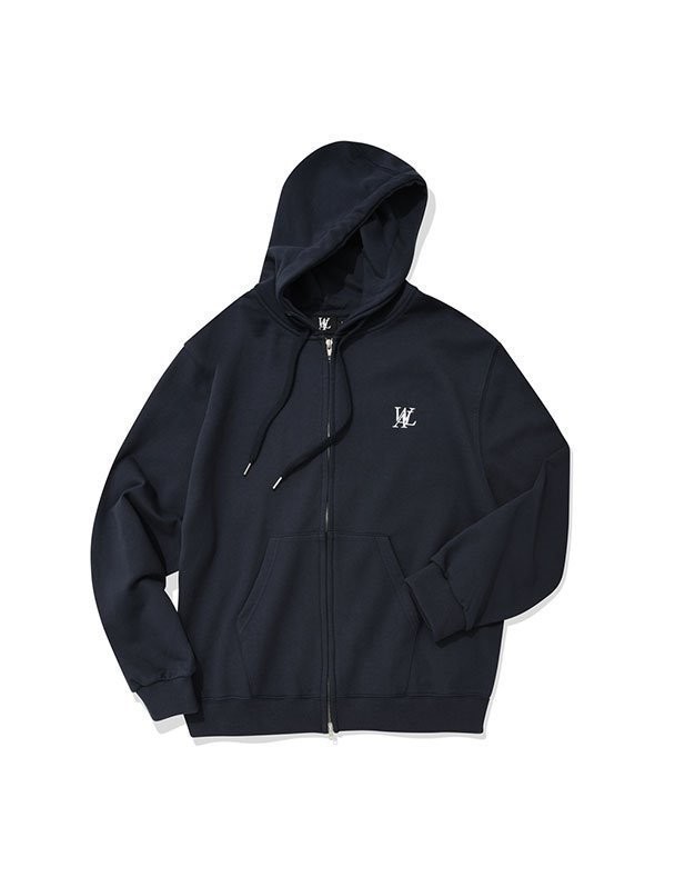 WOOALONG Signature Hood Zip-Up Gray ウアロン