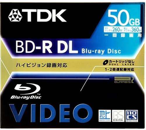 TDK 録画用ブルーレイディスク 50GB（片面2層） 追記型 BDV-R50S