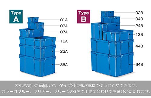 ブルー リス コンテナ ブルー 幅24.4×奥行16.7×高さ10cm ホーム