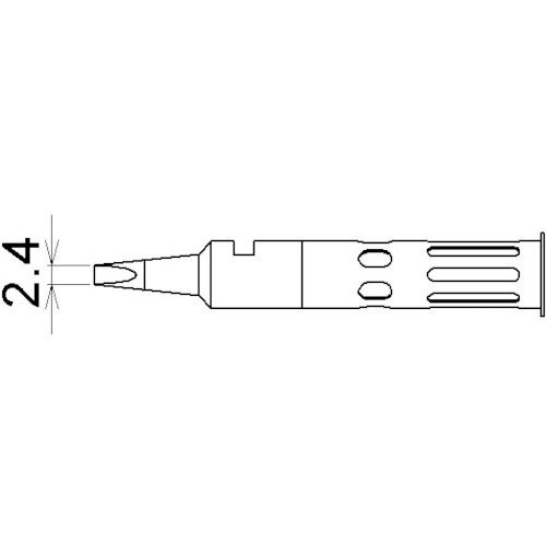 コテライザー ミニ用コテ先巾2.4mm 71-01-02 はんだこて用パーツの通販 ...