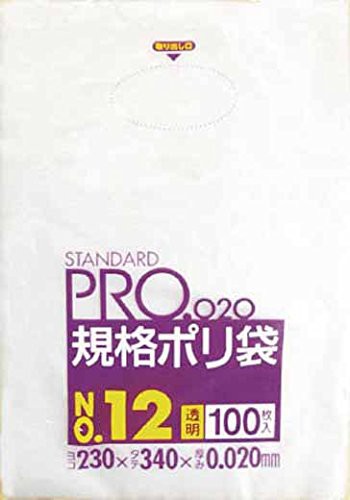 サニパック ＬＴ１２スタンダートポリ袋１２号（０．０２）透明１００