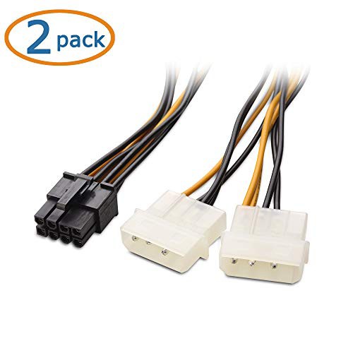 Cable Matters 8ピン PCIe Molex電源ケーブル 2 Molex 8 Pin PCIe 2本