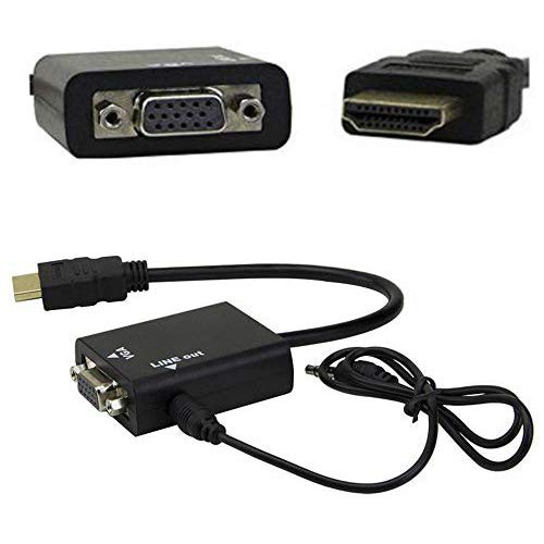 Rosebe HDMI VGA 変換 アダプタ HDMI VGA 変換 ケーブル D-SUB 15ピン