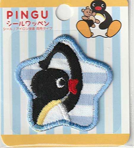 稲垣服飾 PINGU シールワッペン ピングー星 シールアイロン両用接着 PGS001