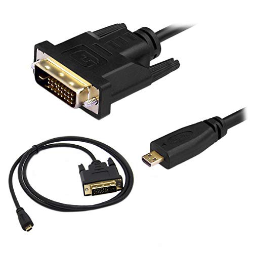 100CM Rosebe マイクロHDMI - DVI-Dケーブル - 1m 1.8m (MicroAオス