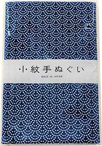 Miyamoto-Towel 宮本 日本製 手ぬぐい 小紋 和柄 泉紅梅 33×90cm 鮫青海