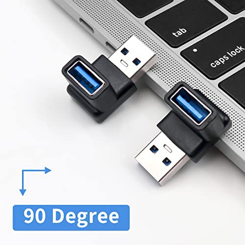 Poyiccot USB 3.0 アダプタ、2個セットUSB L字 USB L型 アダプタ