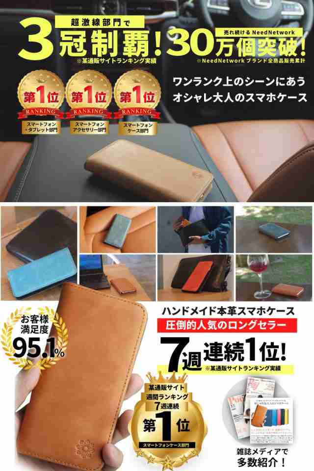 NeedNetwork iPhone 13 用 ケース 手帳型 本革レザー スマホケース アイフォン 用 耐衝撃 カードホルダー スタンド カバー マグネットなしの通販は