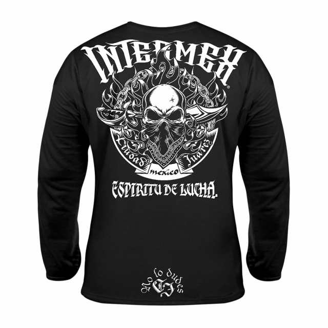 インターメックス Lサイズ itm-077 長袖 Tシャツ 服 炎 スカル柄