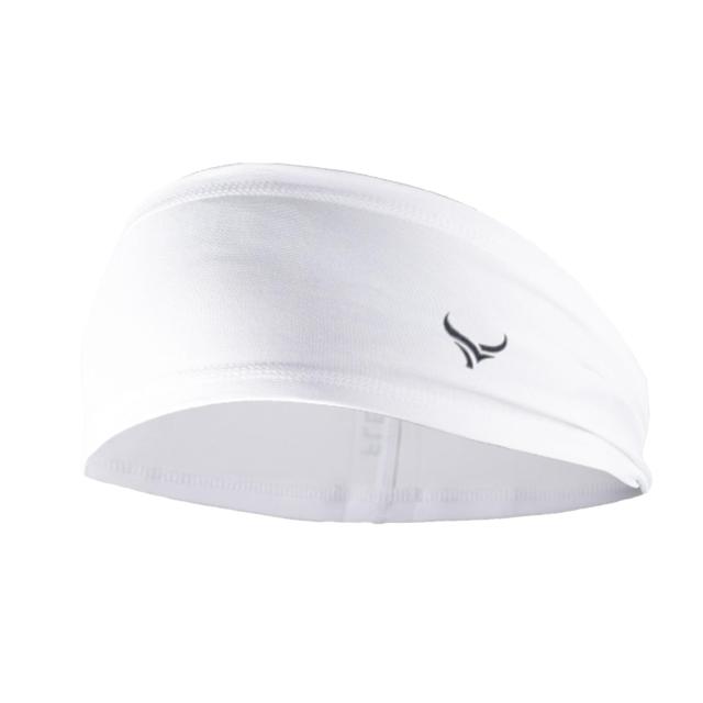 FLEEK スカルラップ 2.0 ホワイト アメリカンフットボール、ランニング、ヨガ、バスケットボールスポーツヘッドバンド-伸縮性のユニセックスヘアバンドの通販は 5,661円