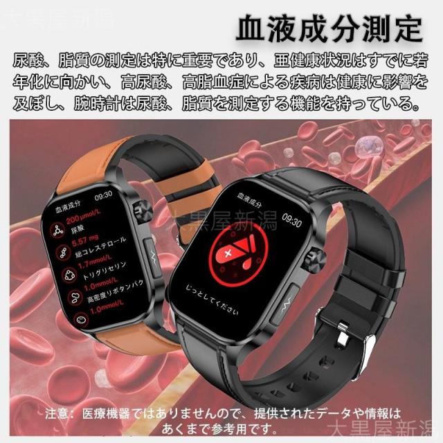 非侵襲測定」スマートウォッチ 医療レベル心電図CEG+PPG 血糖値