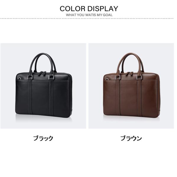 商行為御徒面子 本革 メンズ ブリーフ入れもの A4相応う 牛皮 カーフレザー 2WAY 通い 書きもの鞄 黒いこと 差し上げ物 多役立つこと ショルダーバッグ