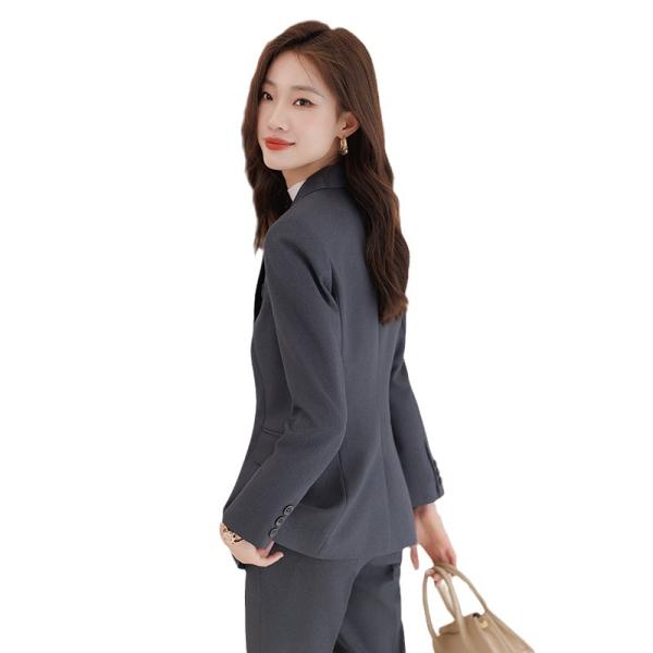 スーツセット レディース パンツセット セットアップ  20代30代40代 フォーマル 細身シルエット 制服OL ビジネス 入学式 卒業式 通勤_13
