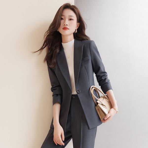 スーツセット レディース パンツセット セットアップ  20代30代40代 フォーマル 細身シルエット 制服OL ビジネス 入学式 卒業式 通勤_2