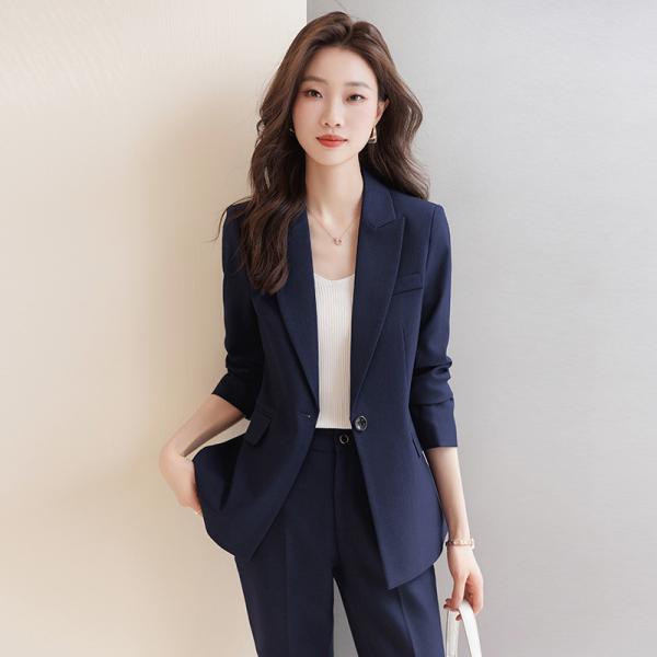 スーツセット レディース パンツセット セットアップ  20代30代40代 フォーマル 細身シルエット 制服OL ビジネス 入学式 卒業式 通勤_4