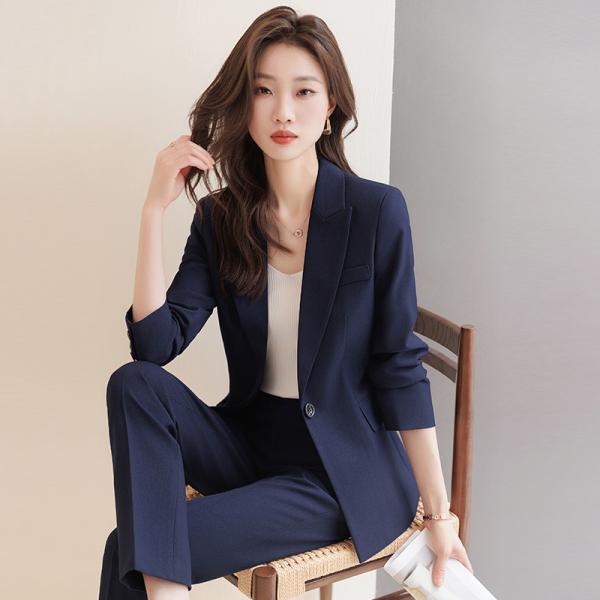 スーツセット レディース パンツセット セットアップ  20代30代40代 フォーマル 細身シルエット 制服OL ビジネス 入学式 卒業式 通勤_5