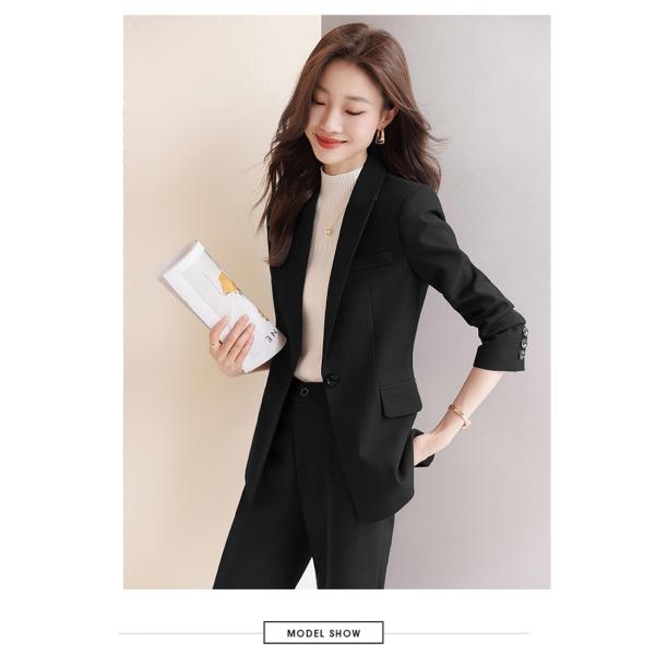 スーツセット レディース パンツセット セットアップ  20代30代40代 フォーマル 細身シルエット 制服OL ビジネス 入学式 卒業式 通勤_6