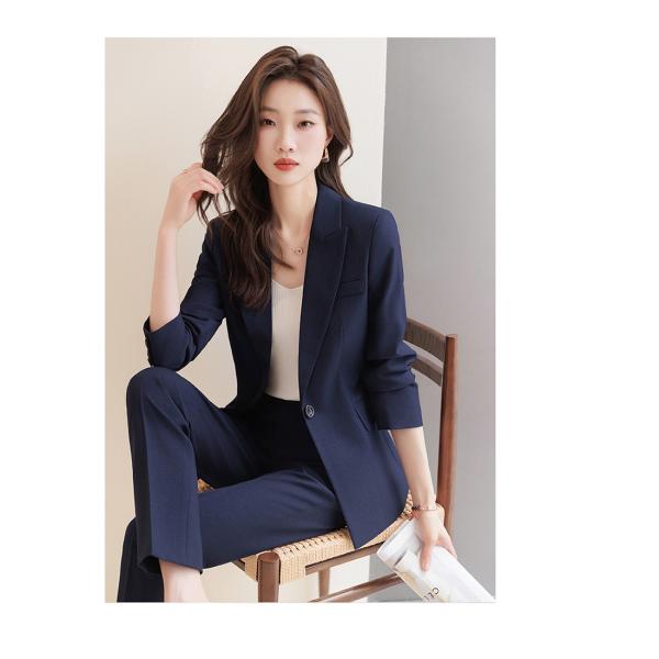 スーツセット レディース パンツセット セットアップ  20代30代40代 フォーマル 細身シルエット 制服OL ビジネス 入学式 卒業式 通勤_9