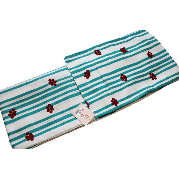 猫柄 お仕立て上がり単衣 着物-No.102（MLサイズ有/地色：オフホワイト×グリーン/洗える/仕立て上がり 単衣 小紋 )の通販は 5,378円