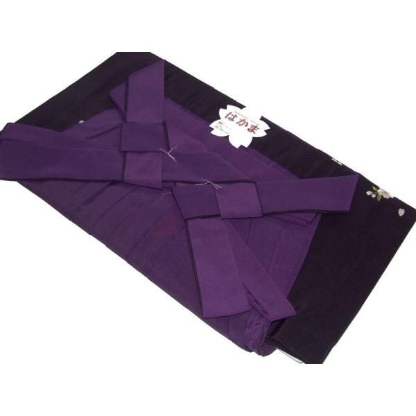 女性用刺繍入りボカシ袴(卒業式)No.003-d（紫色ボカシ）-LLサイズ-99 4,565円