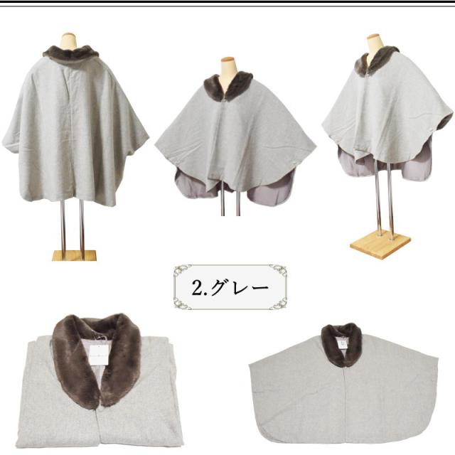 JAPAN MODE 和装コート ケープコート　No.1-3（3タイプ/フリーサイズ/クロ グレー チェック/着物 コート ポンチョ ケープ）