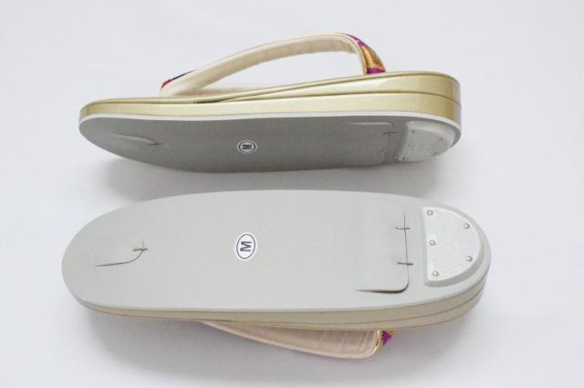 【在庫処分SALE】振袖 草履バッグ セット-No.53（Mサイズ）日本製品【ゴールド台/合皮製品/正装/振り袖/結婚式にも◎/成人式 草履バックセット/送料無料/振袖/訪問着/色無地/小紋】_3