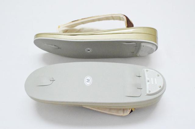 【在庫処分SALE】振袖 草履バッグ セット-No.58（Mサイズ）日本製品【ゴールド台/合皮製品/正装/振り袖/結婚式にも◎/成人式 草履バックセット/送料無料/振袖/訪問着/色無地/小紋】_3
